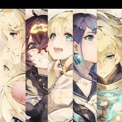 This is a pixiv picture whose title is ラプンツェルたち.