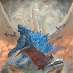 This is a pixiv picture whose title is GODZILLA King of the Monsters.