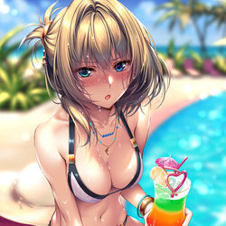This is a pixiv picture whose title is 一緒に飲んでくれないと･･･めっですよ！.