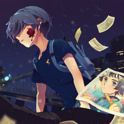 This is a pixiv picture whose title is さら絵（２枚）.
