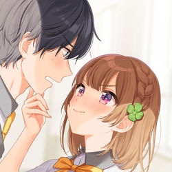This is a pixiv picture whose title is 幼なじみは絶対に負けない.