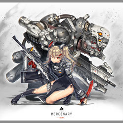 This is a pixiv picture whose title is Mercenary.
