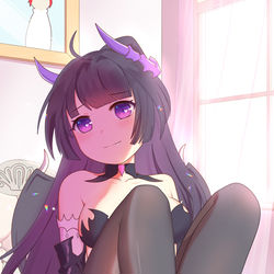 This is a pixiv picture whose title is 魅魔~芽衣.