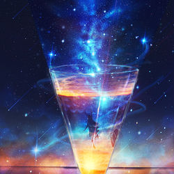 This is a pixiv picture whose title is 天の川カクテル.