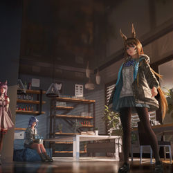 This is a pixiv picture whose title is 明日方舟.
