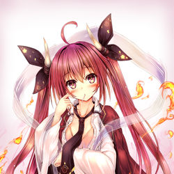 This is a pixiv picture whose title is 司令服が残っちゃってて.