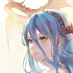 This is a pixiv picture whose title is Azura - GBF style study.