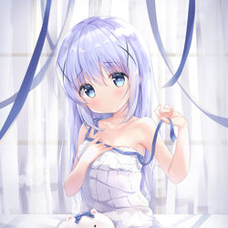 This is a pixiv picture whose title is ほどけたリボン、結んでもらえますか…？.