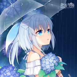 This is a pixiv picture whose title is 紫陽花.