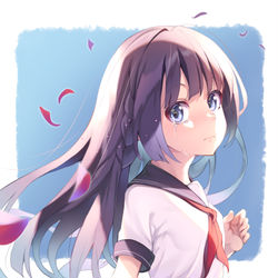 This is a pixiv picture whose title is ハツコイ少女.