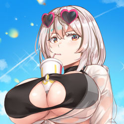 This is a pixiv picture whose title is Sirius Summer - Azur Lane.