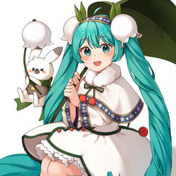 This is a pixiv picture whose title is snow miku 2015.