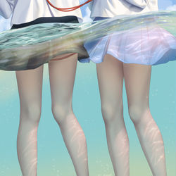 This is a pixiv picture whose title is ひみつの授業.