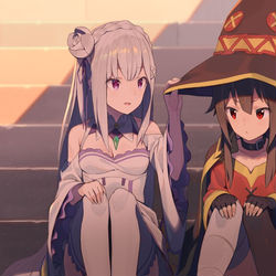 This is a pixiv picture whose title is 「異世界かるてっと」第7話エンドカード.