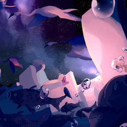 This is a pixiv picture whose title is 走馬灯.