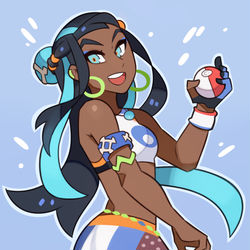 This is a pixiv picture whose title is Pokemon Nessa.