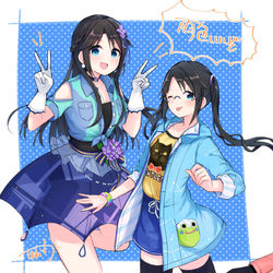 This is a pixiv picture whose title is 雨色、上機嫌.
