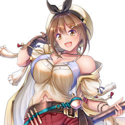 This is a pixiv picture whose title is 太もも錬金術師のライザちゃん.