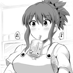 This is a pixiv picture whose title is 主婦的タピオカチャレンジ.
