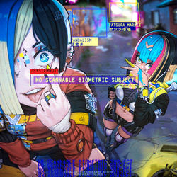 This is a pixiv picture whose title is be invisible, do crimes.