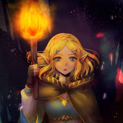 This is a pixiv picture whose title is ゼルダ姫.