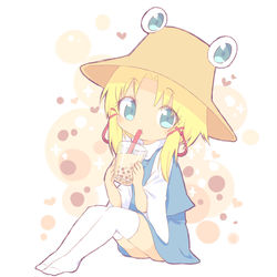 This is a pixiv picture whose title is タピる諏訪子.