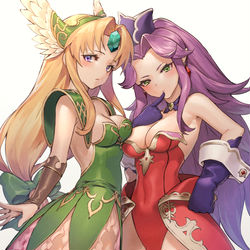 This is a pixiv picture whose title is リースとアンジェラ💕.