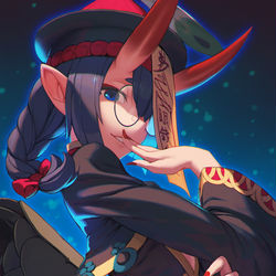 This is a pixiv picture whose title is キョンシー酒吞ちゃん.
