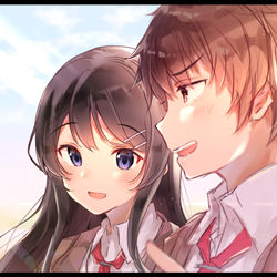 This is a pixiv picture whose title is 青春ブタ野郎.