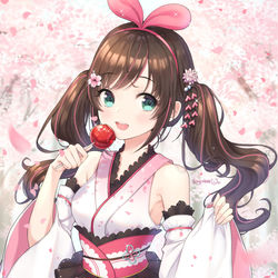 This is a pixiv picture whose title is キズナアイ.