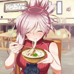 This is a pixiv picture whose title is いっぱい食べる君が好き.