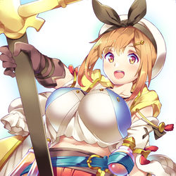 This is a pixiv picture whose title is ふともも錬金術士.