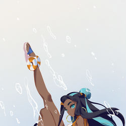 This is a pixiv picture whose title is 紧急摸鱼.