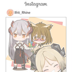 This is a pixiv picture whose title is 莱茵生命.