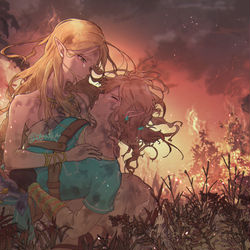 This is a pixiv picture whose title is zelda log ①.