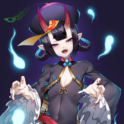 This is a pixiv picture whose title is キョンシー酒吞~~~~LOVE !!.