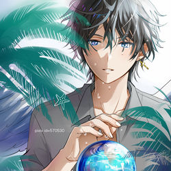 This is a pixiv picture whose title is Water ball.