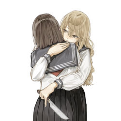 This is a pixiv picture whose title is 共依存.