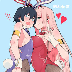 This is a pixiv picture whose title is ゼロヒロ BUNNY❤️BUNNY.