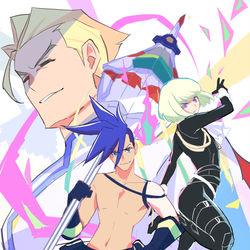 This is a pixiv picture whose title is プロメア観ました.
