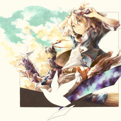 This is a pixiv picture whose title is another world.