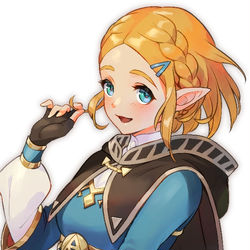 This is a pixiv picture whose title is ボブヘアゼルダ姫.