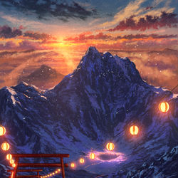This is a pixiv picture whose title is 千年祭.