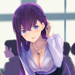 This is a pixiv picture whose title is 間桐桜先生「ん？どこが分からないのかな？」.