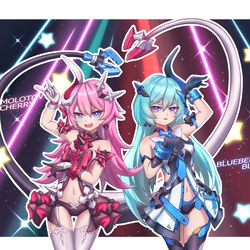This is a pixiv picture whose title is 蘿莎莉婭與莉莉婭~~~.
