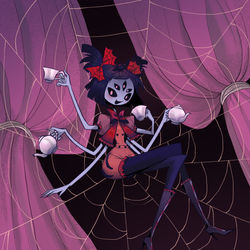 This is a pixiv picture whose title is Muffet🕸.
