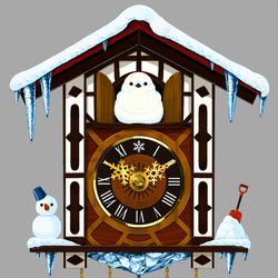 This is a pixiv picture whose title is 「ふゆをおしらせします」.