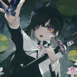 This is a pixiv picture whose title is 花.