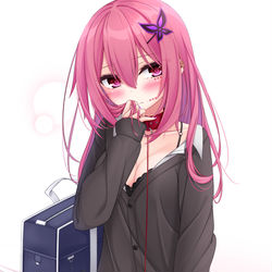 This is a pixiv picture whose title is ピンクステッチＪＫ.
