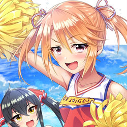 This is a pixiv picture whose title is チア晴とチア梨沙.